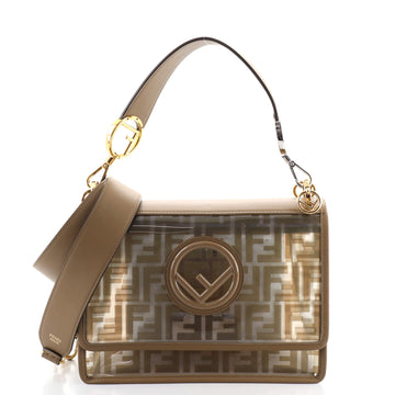 Fendi Kan I F Shoulder Bag Zucca PU Medium