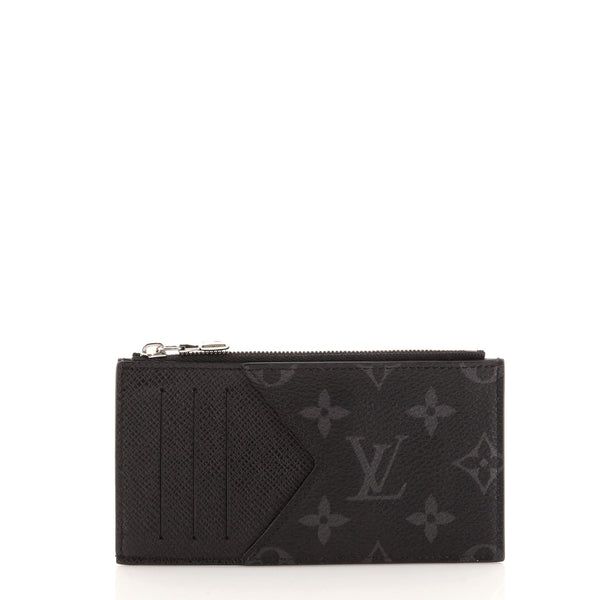 Louis Vuitton Coin Card Holder in Taigarama Noir Black Monogram