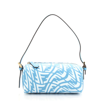Fendi Zip Shoulder Bag Vertigo Zucca Coated Canvas Mini