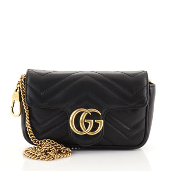 Gucci GG Marmont Flap Bag Matelasse Leather Super Mini