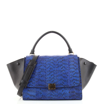 Celine Trapeze Bag Python and Leather Medium