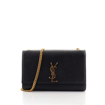 Saint Laurent Classic Monogram Crossbody Bag Grainy Leather Medium