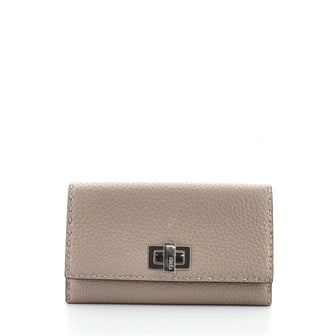 Fendi Selleria Peekaboo Wallet Leather