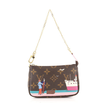 Louis Vuitton Pochette Accessoires Limited Edition Monogram Canvas Mini