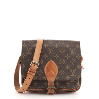 Louis Vuitton Cartouchiere Handbag Monogram Canvas MM