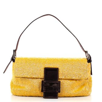 Fendi Baguette Bag Beaded Fabric