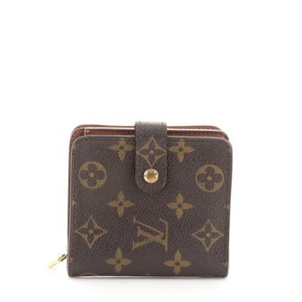 Louis Vuitton Compact Zippe Wallet Monogram Canvas