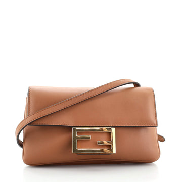 Fendi Duo Baguette Crossbody Bag Leather Small