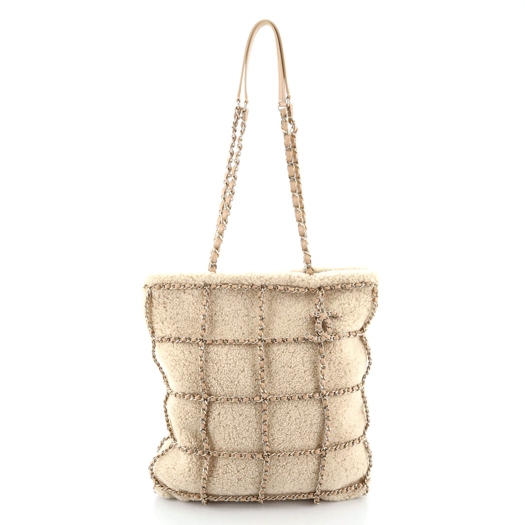Chanel Natural Canvas and Tan Leather Large Pearl Deauville Tote, myGemma