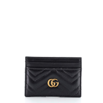 Gucci GG Marmont Card Holder Matelasse Leather