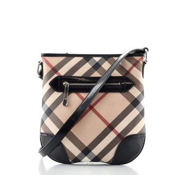 Burberry Dryden Crossbody Bag Nova Check Coated Canvas