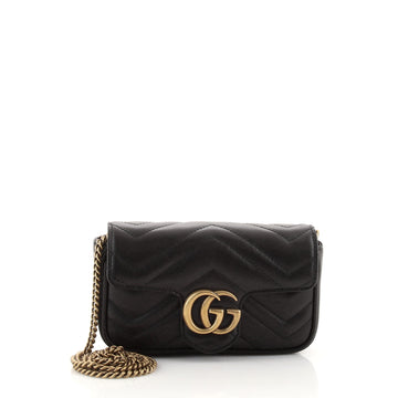 Gucci GG Marmont Flap Bag Matelasse Leather Super Mini