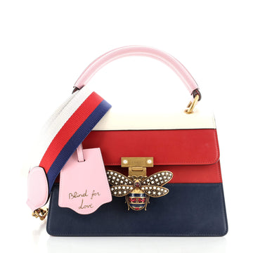Gucci Queen Margaret Top Handle Bag Colorblock Leather Small