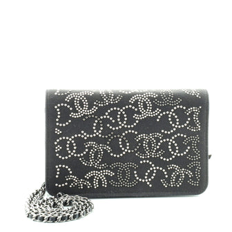 Chanel Wallet on Chain CC Studded Canvas