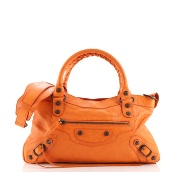 Balenciaga First Classic Studs Bag Leather