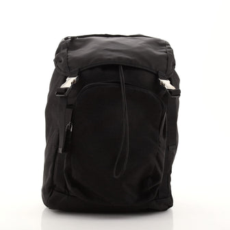 Prada Double Buckle Backpack Tessuto