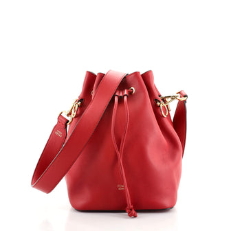 Fendi Mon Tresor Bucket Bag Leather Small