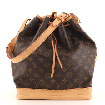 Louis Vuitton Noe Handbag Monogram Canvas Large