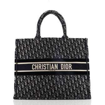 Christian Dior Book Tote Oblique Velvet