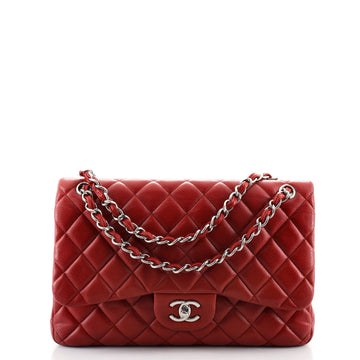 Chanel Classic Double Flap Bag Quilted Caviar Jumbo