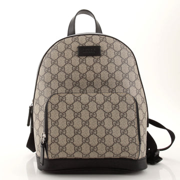 Gucci Zip Pocket Backpack GG Coated Canvas Small