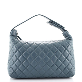 Chanel CC Zip Hobo Quilted Lambskin Small