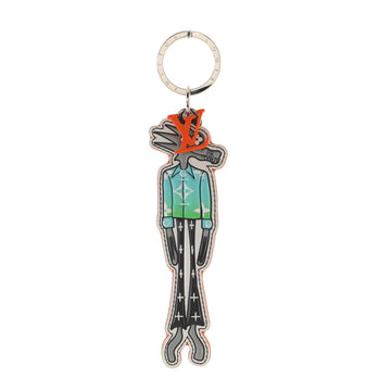 Louis Vuitton LV Friends Bag Charm and Key Holder Printed Leather and Monogram Canvas