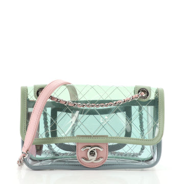 Chanel Coco Splash Flap Bag Quilted PVC With Lambskin Small