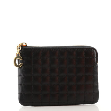 Celine C Charm Pouch Quilted Leather Small