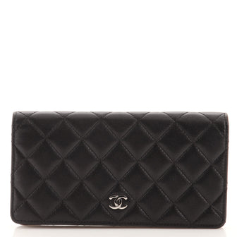 Chanel L-Yen Wallet Quilted Lambskin Long