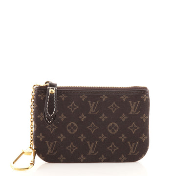 Louis Vuitton Fusain Key Pouch Mini Lin