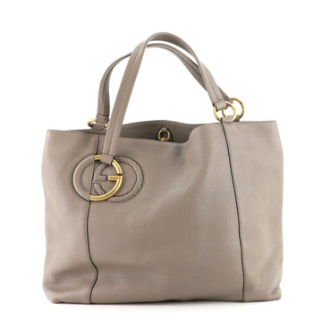 Gucci Twill Tote Leather Medium