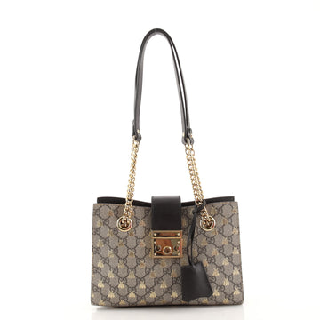 Gucci Padlock Chain Tote Printed GG Coated Canvas Small