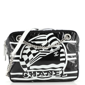Chanel La Pausa Bay Camera Case Bag Printed Vinyl Small
