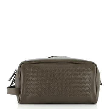 Bottega Veneta Toiletry Case Leather with Intrecciato Nappa Medium