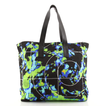 Prada Open Tote Printed Tessuto Large
