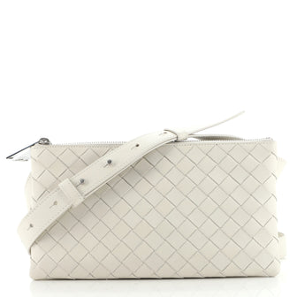 Bottega Veneta Triple Zip Messenger Intrecciato Nappa Small