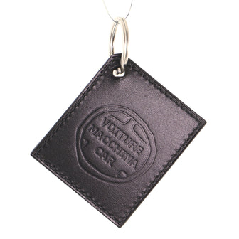 Hermes Square Keychain Embossed Leather