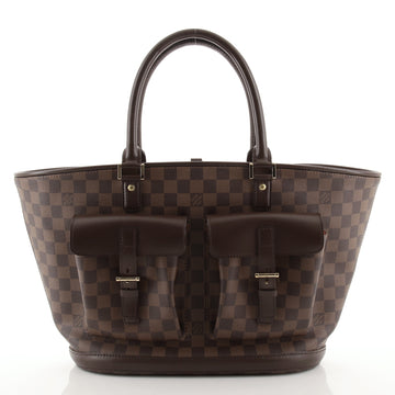Louis Vuitton Manosque Handbag Damier GM