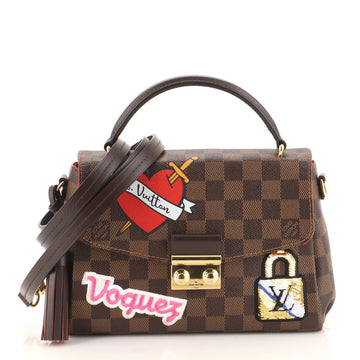 Louis Vuitton Croisette Handbag Limited Edition Patches Damier
