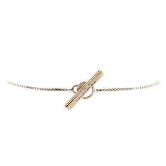 Gucci Lariat Chain Bracelet 18K White Gold