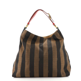 Fendi Pequin Hobo Canvas