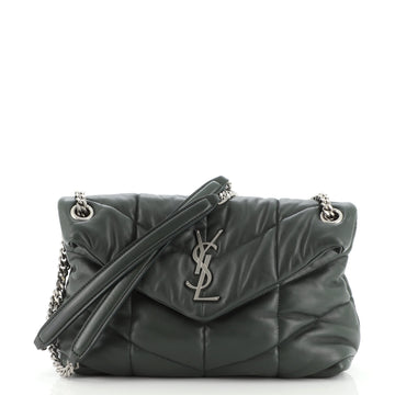 Saint Laurent LouLou Puffer Shoulder Bag Quilted Leather Small