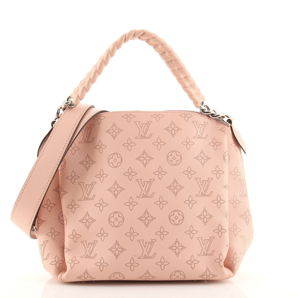 Louis Vuitton Babylone Handbag Mahina Leather BB Pink 1858183