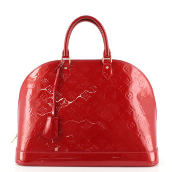 Louis Vuitton Alma Handbag Monogram Vernis GM