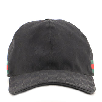 Gucci Web Baseball Cap GG Canvas
