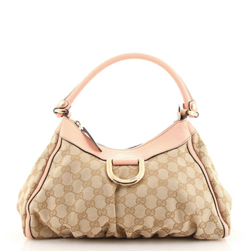 Gucci D Ring Hobo GG Canvas Small