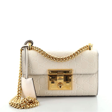 Gucci Padlock Shoulder Bag Guccissima Leather Small