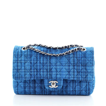Chanel Classic Double Flap Bag Quilted Tweed Medium