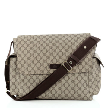 Gucci Diaper Bag GG Coated Canvas